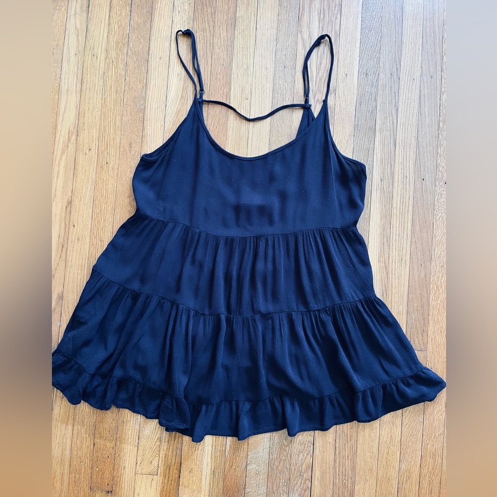 Paper Crane Navy Strappy Tank Top